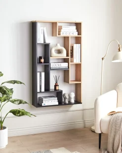 Scaffale ALMA 122 cm Marrone/Nero