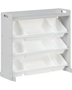 Scaffale con 9 contenitori COLLIE 78 cm Grigio