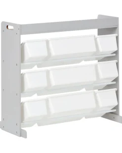 Scaffale con 9 contenitori COLLIE 78 cm Grigio