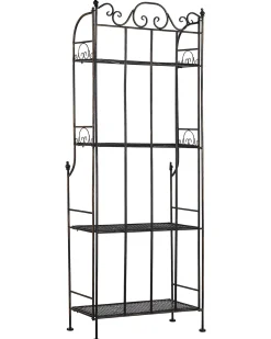 Scaffale ISERNIA Metallo 61 cm 29 cm Nero