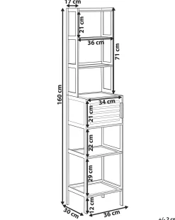 Scaffale LEHI Bambù Marrone chiaro