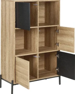Scaffale MOINES 135 cm Marrone/Nero