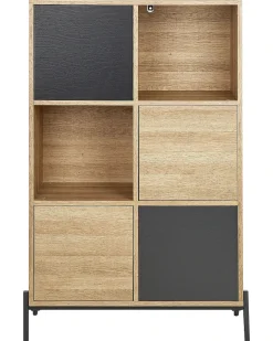 Scaffale MOINES 135 cm Marrone/Nero