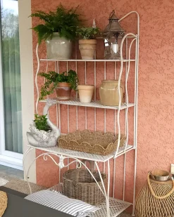 Scaffale PAVONA Metallo 94 cm 50 cm Beige chiaro