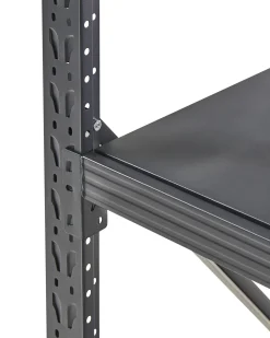 Scaffale per garage FIUGGI Metallo 150 cm 60 cm Nero
