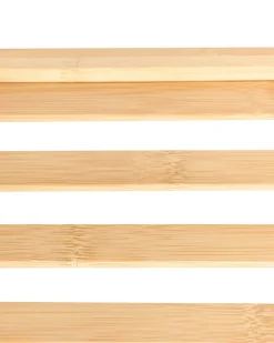 Scaffale QUINTAY Bambù Marrone chiaro con ruote
