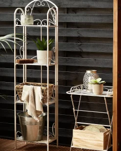Scaffale VALDIVIA Metallo 40 cm 27 cm Bianco