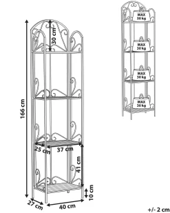 Scaffale VALDIVIA Metallo 40 cm 27 cm Bianco