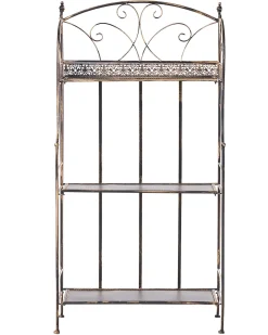 Scaffale VILLADOSE Metallo 60 cm 30 cm Nero
