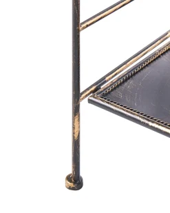 Scaffale VILLADOSE Metallo 60 cm 30 cm Nero