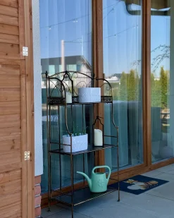 Scaffale VILLADOSE Metallo 60 cm 30 cm Nero