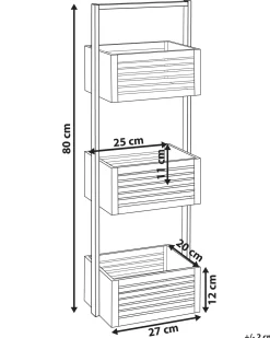 Scaffale WAVERLY Bambù Marrone chiaro