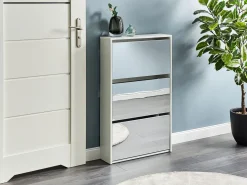 Scarpiera MIDFIELD con contenitore Bianco