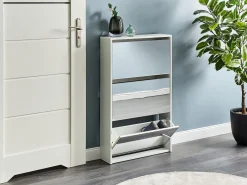 Scarpiera MIDFIELD con contenitore Bianco