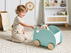 Scatola porta giochi con ruote WOOLI 30 cm Blu