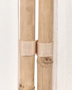 Schermo divisorio da giardino a 3 pannelli ALBEROBELLO Pieghevole Marrone chiaro