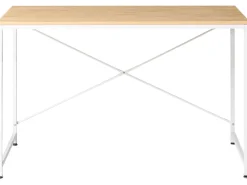 Scrivania ANDASTE Marrone chiaro/Bianco 120 cm 60 cm