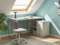 Scrivania angolare SOGNE Bianco 140 cm 100 cm