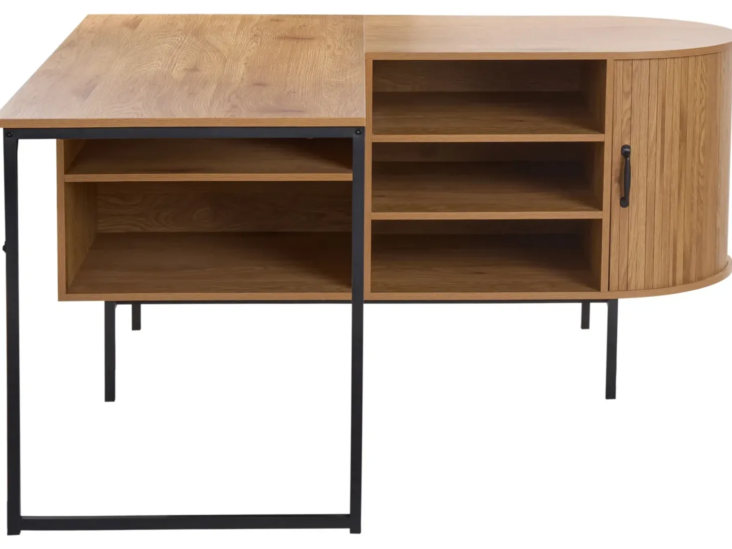 Scrivania angolare SOLARI Marrone chiaro 140 cm 140 cm