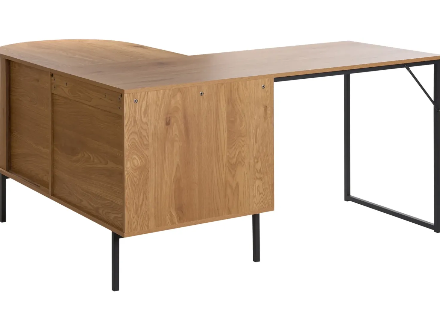Scrivania angolare SOLARI Marrone chiaro 140 cm 140 cm