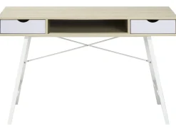 Scrivania CLARITA Marrone chiaro 120 cm 48 cm con Cassetti