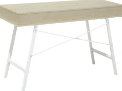 Scrivania CLARITA Marrone chiaro 120 cm 48 cm con Cassetti