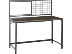 Scrivania con organizer VINCE Nero 118 cm 60 cm