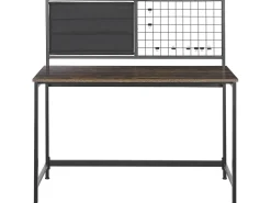 Scrivania con organizer VINCE Nero 118 cm 60 cm