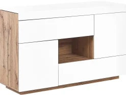 Scrivania Credenza a 2 ante GORAN Bianco