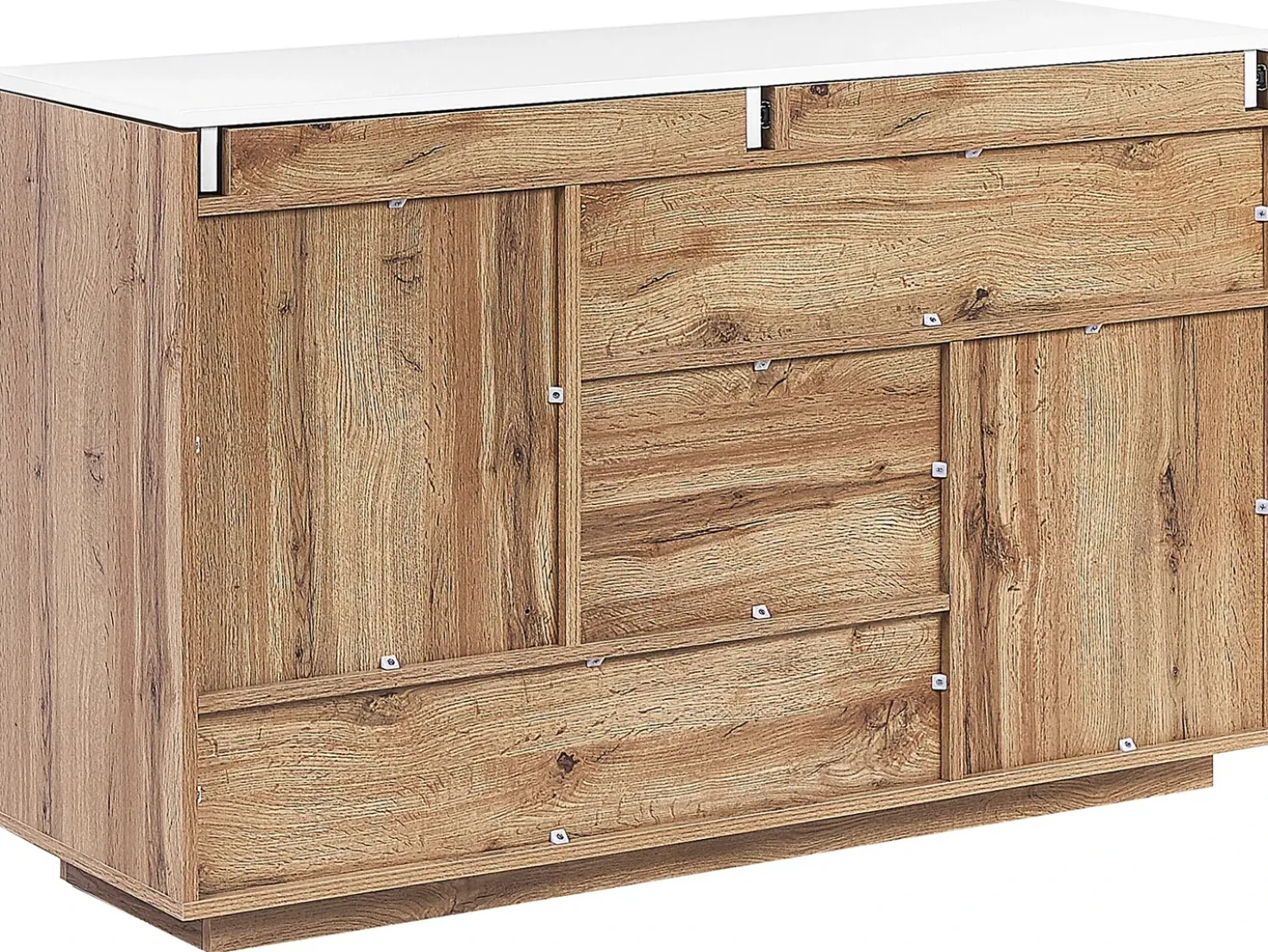 Scrivania Credenza a 2 ante GORAN Bianco