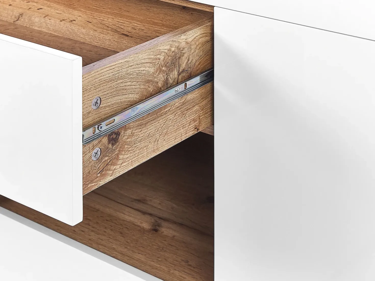 Scrivania Credenza a 2 ante GORAN Bianco