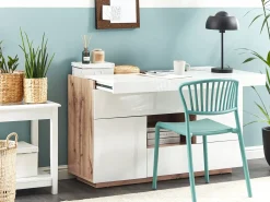 Scrivania Credenza a 2 ante GORAN Bianco
