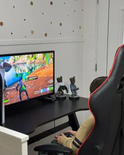 Scrivania da gaming DARFUR Nero 120 cm 60 cm LED RGB