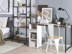 Scrivania DESE Marrone/Bianco 120 cm 60 cm