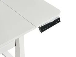 Scrivania elettrica regolabile in altezza LUCAMA Bianco 120 cm 60 cm con porta USB
