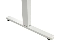 Scrivania elettrica regolabile in altezza LUCAMA Bianco 120 cm 60 cm con porta USB