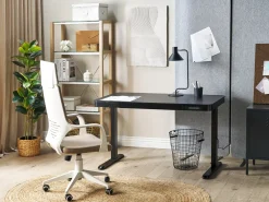 Scrivania elettrica regolabile in altezza KENLY Nero 120 cm 60 cm con porta USB