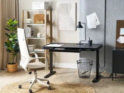 Scrivania elettrica regolabile in altezza KENLY Nero 120 cm 60 cm con porta USB