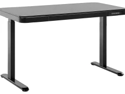 Scrivania elettrica regolabile in altezza KENLY Nero 120 cm 60 cm con porta USB