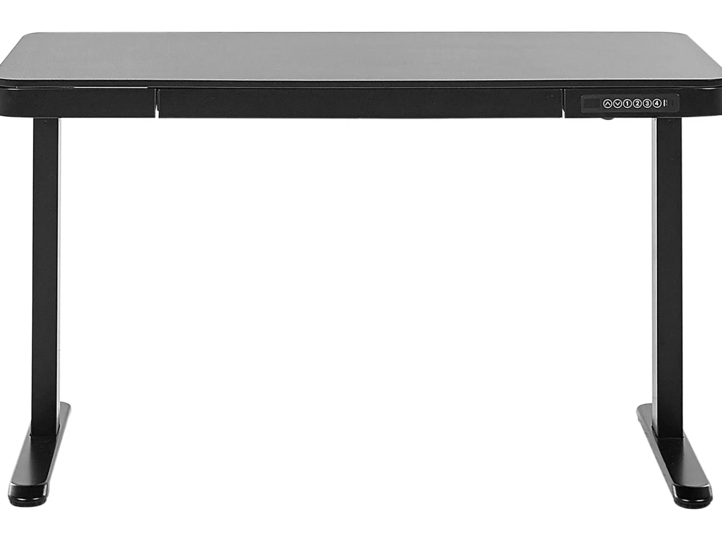 Scrivania elettrica regolabile in altezza KENLY Nero 120 cm 60 cm con porta USB