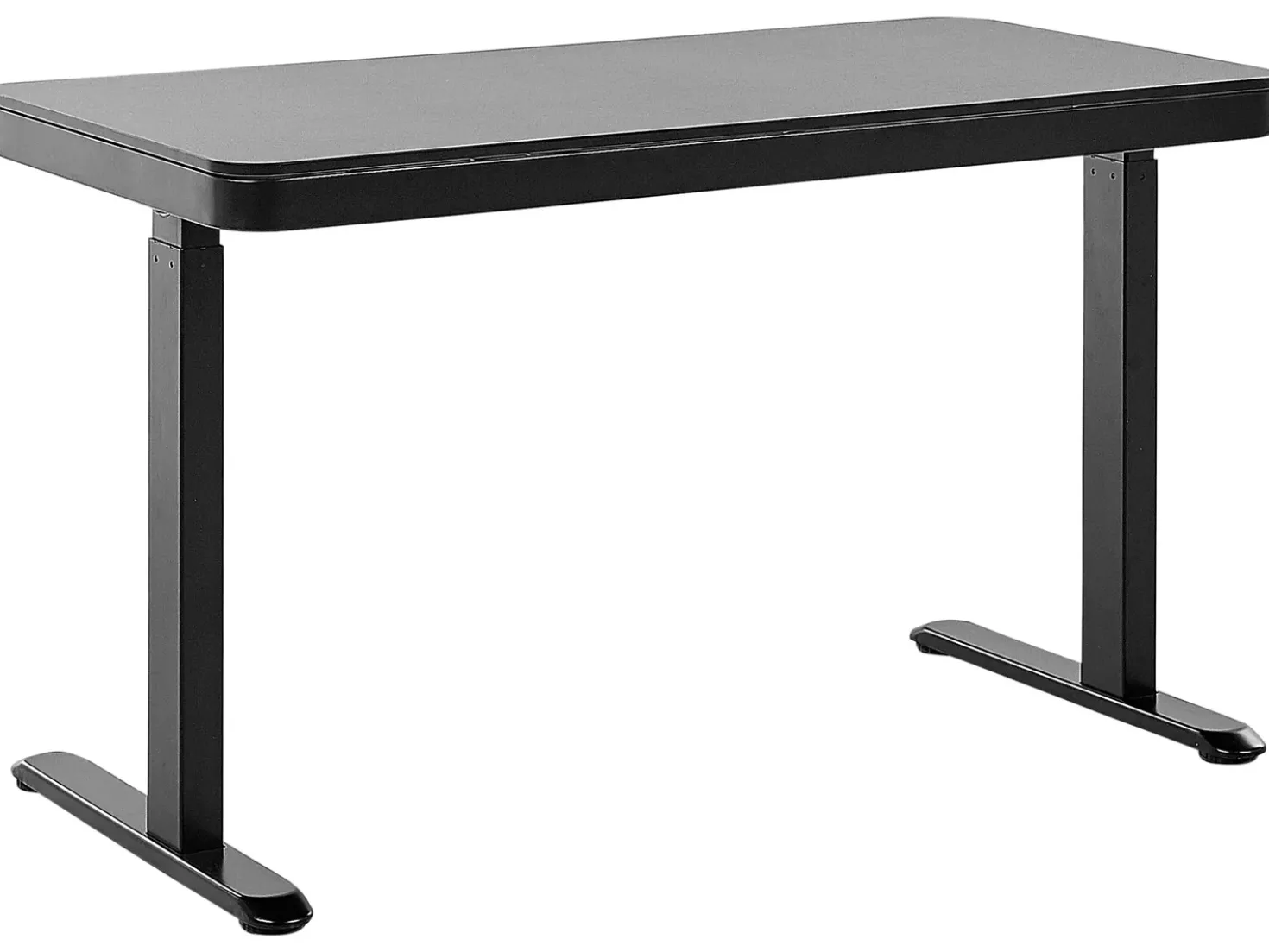 Scrivania elettrica regolabile in altezza KENLY Nero 120 cm 60 cm con porta USB