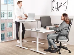 Scrivania elettrica regolabile in altezza DESTINAS Bianco 180 cm 80 cm