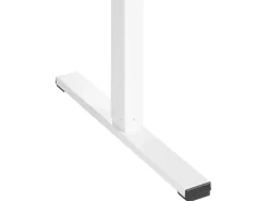Scrivania elettrica regolabile in altezza TAVARES Marrone chiaro/Bianco 120 cm 60 cm