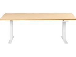 Scrivania elettrica regolabile in altezza DESTINES Marrone chiaro/Bianco 180 cm 72 cm