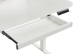 Scrivania elettrica regolabile in altezza WILBANKS Bianco 120 cm 60 cm con porta USB