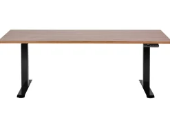 Scrivania elettrica regolabile in altezza DESTINES Marrone/Nero 180 cm 80 cm