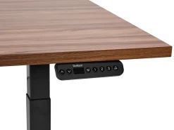 Scrivania elettrica regolabile in altezza DESTINES Marrone/Nero 180 cm 80 cm