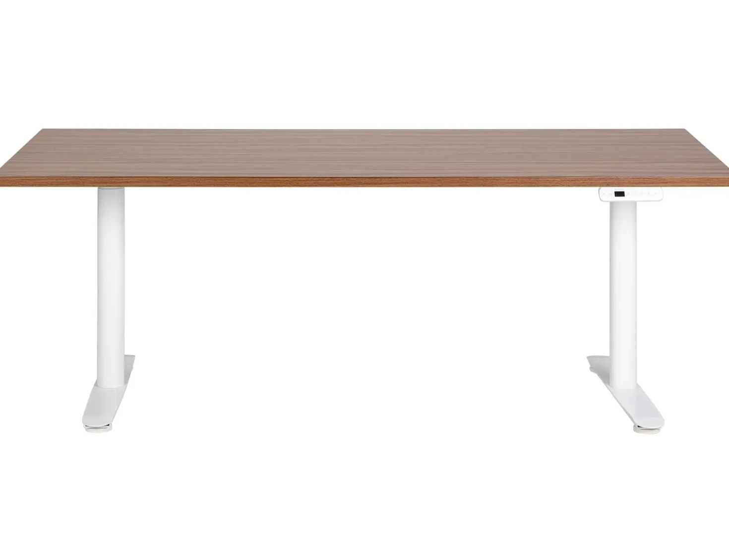 Scrivania elettrica regolabile in altezza DESTINAS Marrone/Bianco 180 cm 80 cm