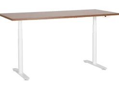 Scrivania elettrica regolabile in altezza DESTINAS Marrone/Bianco 180 cm 80 cm