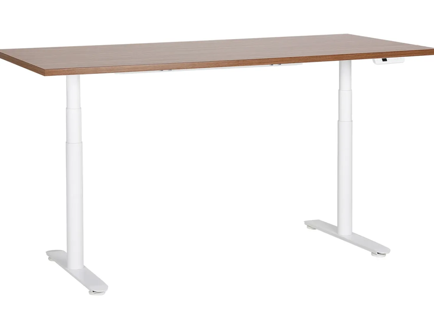 Scrivania elettrica regolabile in altezza DESTINAS Marrone/Bianco 180 cm 80 cm